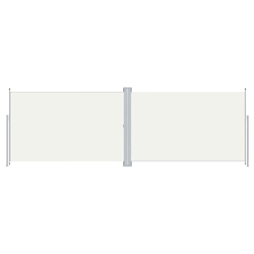 vidaXL Copertină laterală retractabilă, crem, 200x600 cm