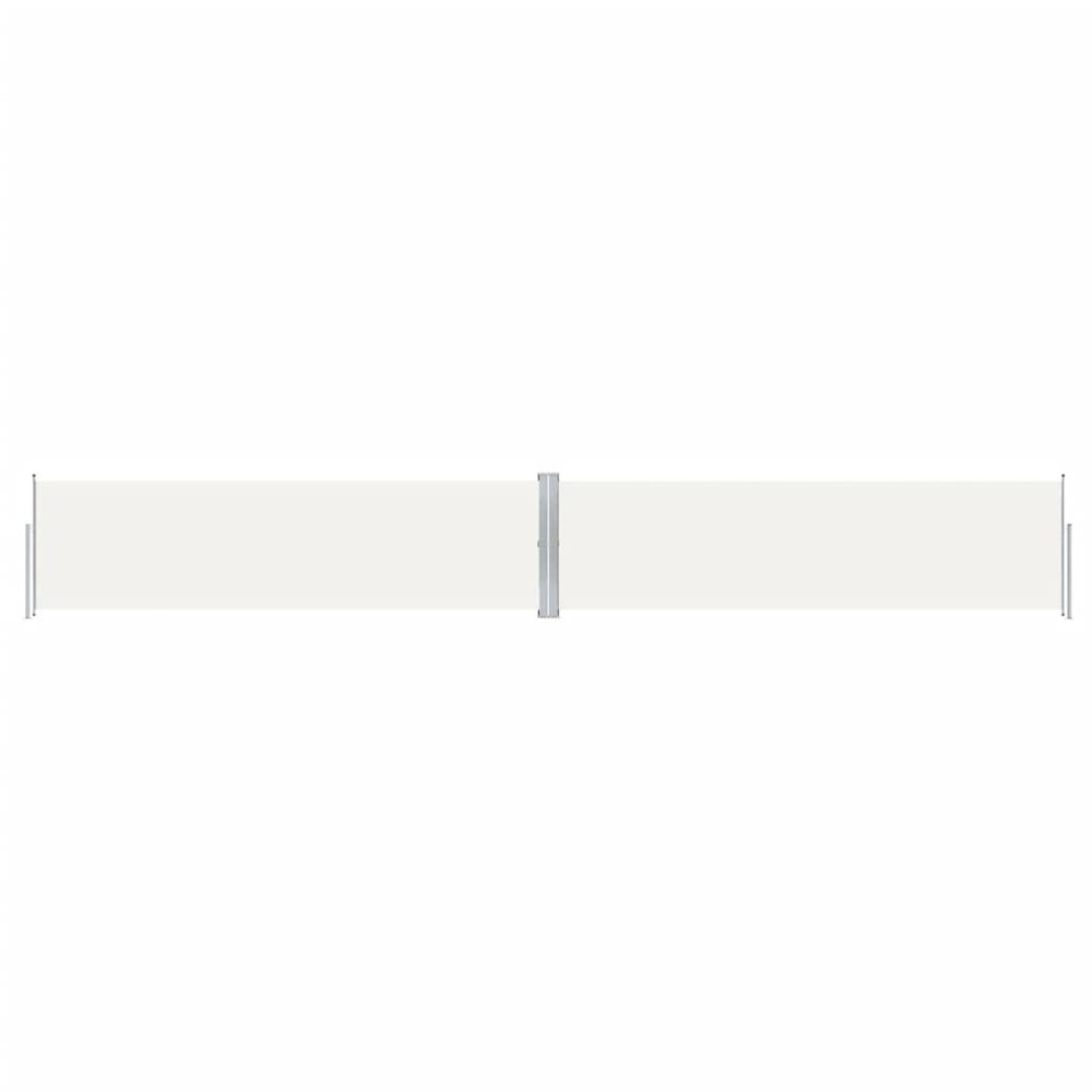 vidaXL Copertină laterală retractabilă, crem, 140 x 1000 cm