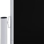 vidaXL Copertină laterală retractabilă, negru, 220x1000 cm