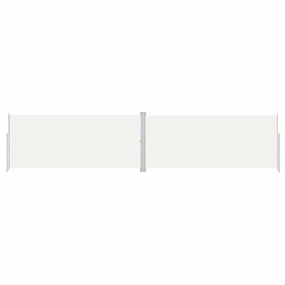 vidaXL Copertină laterală retractabilă, crem, 220x1000 cm
