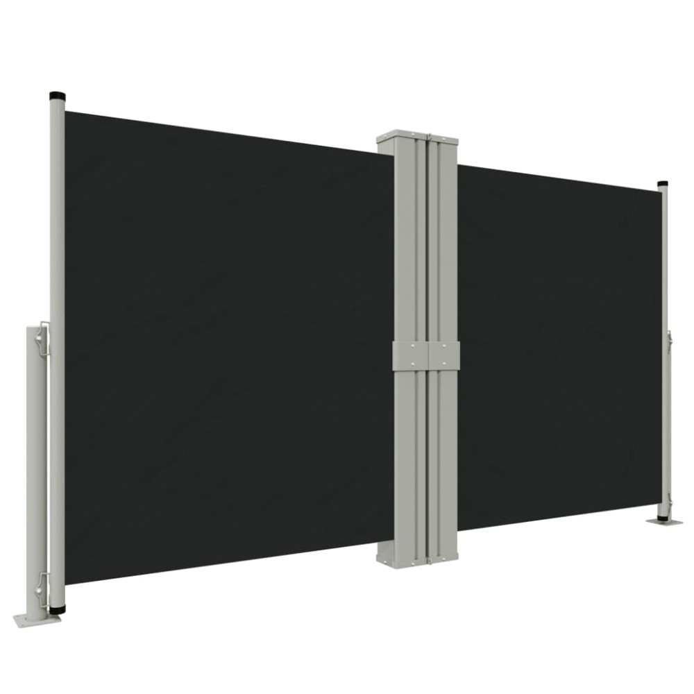 vidaXL Copertina laterală retractabilă, negru, 140x1200 cm