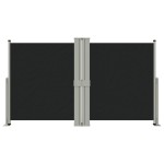 vidaXL Copertina laterală retractabilă, negru, 140x1200 cm