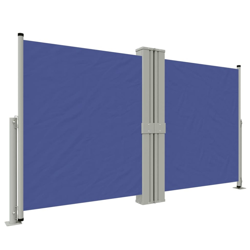vidaXL Copertina laterală retractabilă, albastru, 140x1200 cm