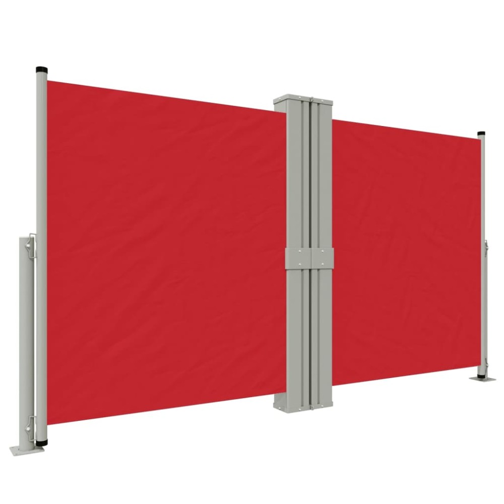 vidaXL Copertina laterală retractabilă, roșu, 140x1200 cm