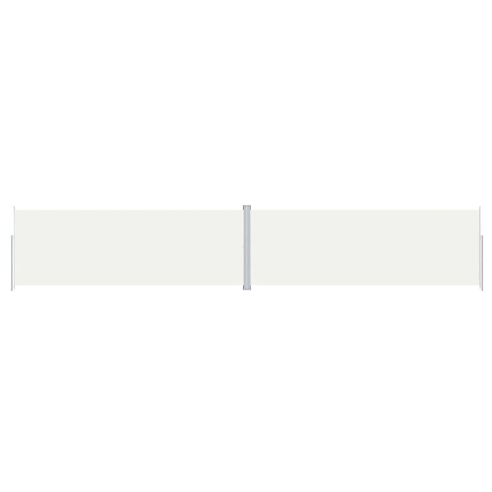 vidaXL Copertină laterală retractabilă, crem, 220x1200 cm
