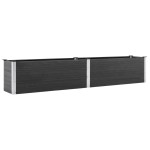 vidaXL Strat înălțat de grădină, gri, 200x50x54 cm, WPC vidaXL Strat înălțat de grădină, gri, 200x50x54 cm, WPC