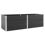 vidaXL Strat înălțat de grădină, gri, 200x50x91 cm, WPC vidaXL Strat înălțat de grădină, gri, 200x50x91 cm, WPC