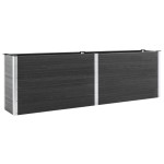 vidaXL Strat înălțat de grădină, gri, 200x100x91 cm, WPC vidaXL Strat înălțat de grădină, gri, 200x100x91 cm, WPC