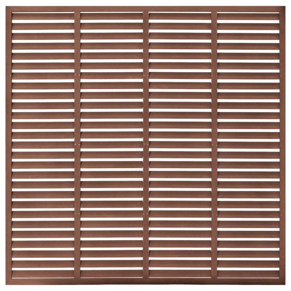 vidaXL Gard tip oblon, maro, 180x180 cm, WPC