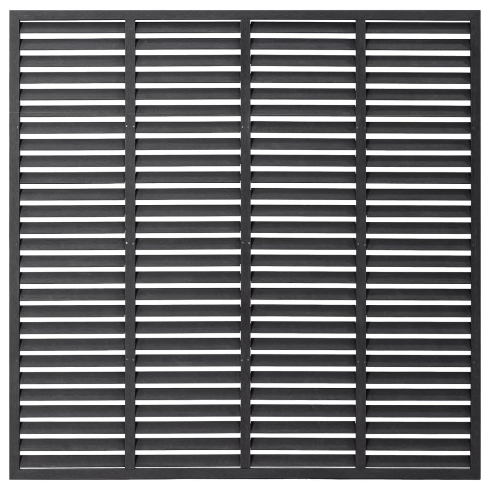 vidaXL Gard tip oblon, gri, 180x180 cm, WPC