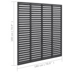 vidaXL Gard tip oblon, gri, 180x180 cm, WPC vidaXL Gard tip oblon, gri, 180x180 cm, WPC