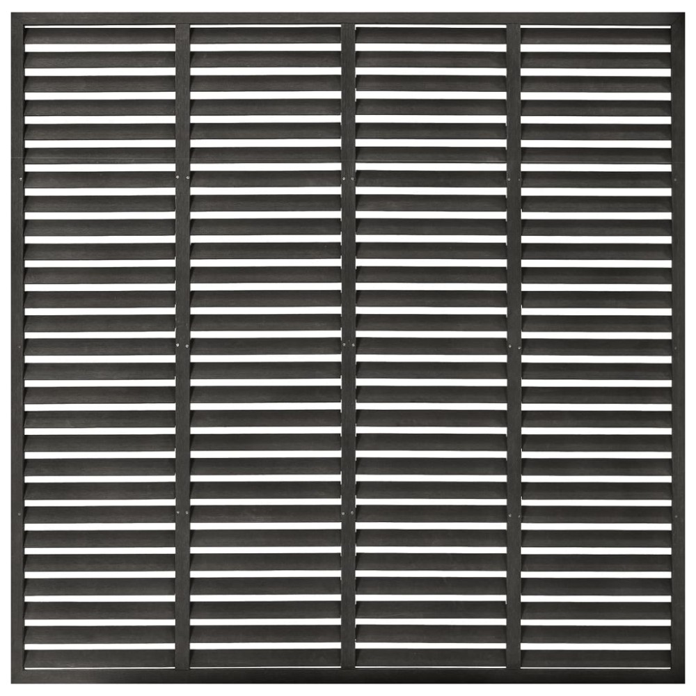 vidaXL Gard tip oblon, gri închis, 180x180 cm, WPC