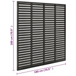 vidaXL Gard tip oblon, gri închis, 180x180 cm, WPC vidaXL Gard tip oblon, gri închis, 180x180 cm, WPC