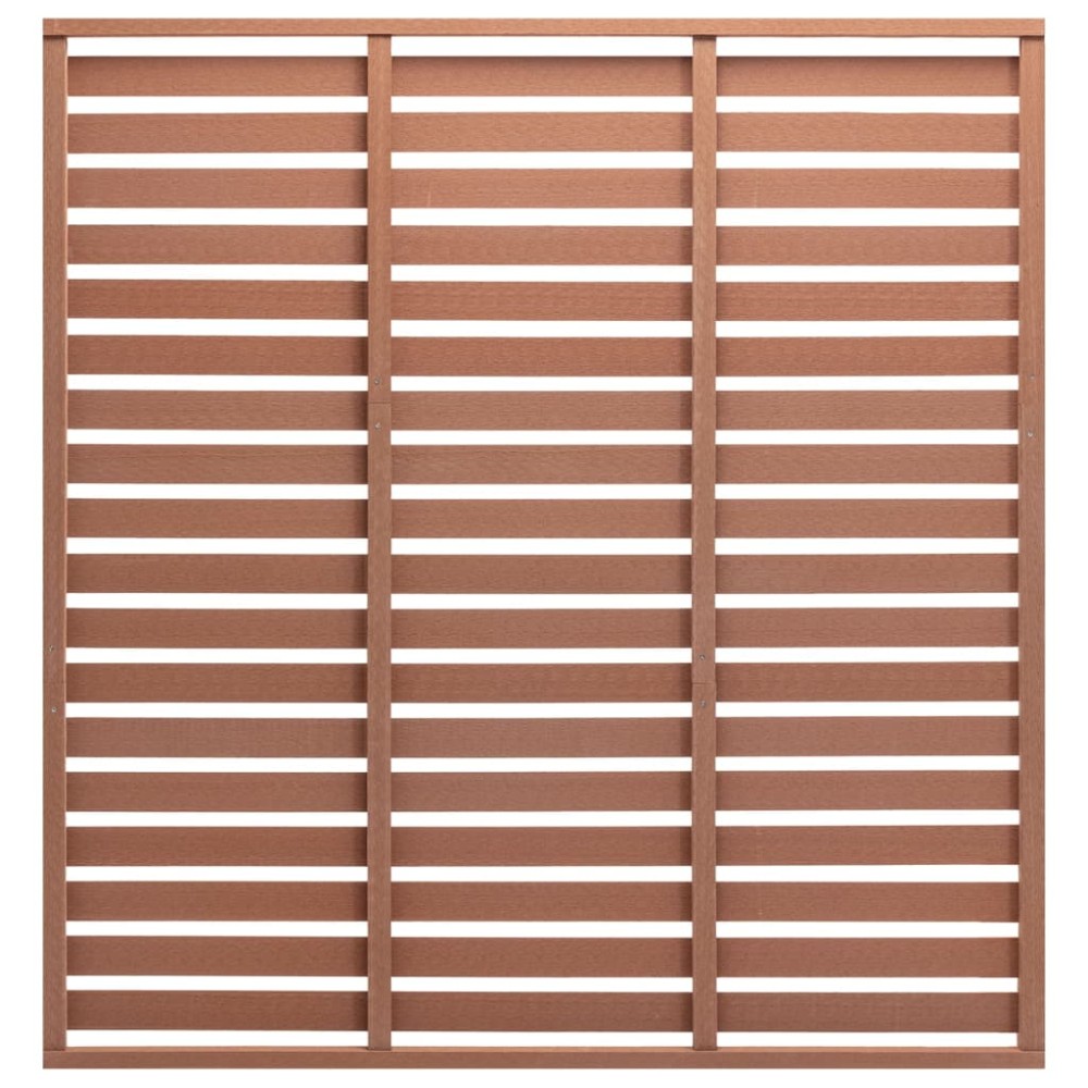 vidaXL Panou de gard, maro, 180x180 cm, WPC
