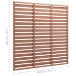 vidaXL Panou de gard, maro, 180x180 cm, WPC vidaXL Panou de gard, maro, 180x180 cm, WPC