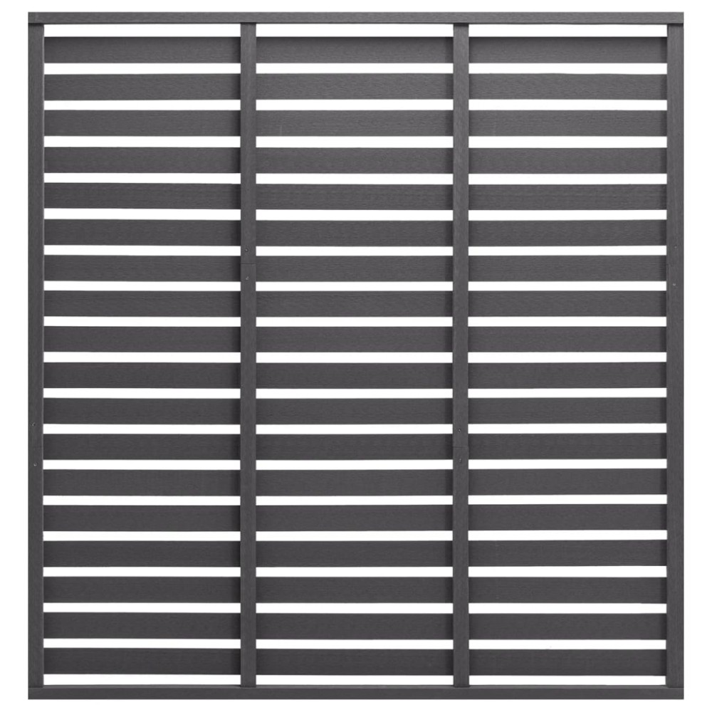 vidaXL Panou de gard, gri, 180x180 cm, WPC