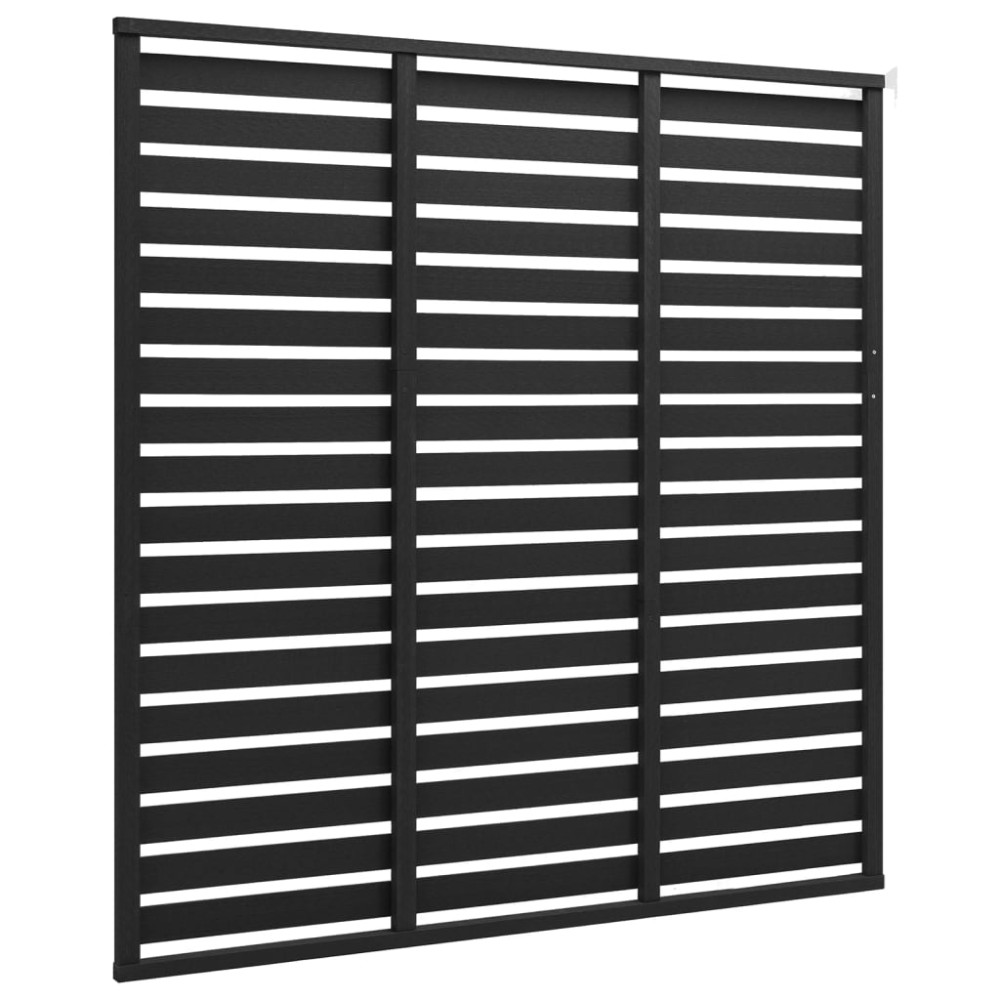 vidaXL Panou de gard, negru, 180x180 cm, WPC