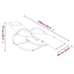 vidaXL Șezlong de plajă cu balansoar, gri, oțel și textilenă vidaXL Șezlong de plajă cu balansoar, gri, oțel și textilenă
