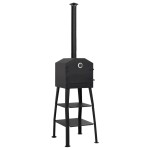 vidaXL Cuptor pizza de exterior, pe cărbuni, cu 2 pietre de copt vidaXL Cuptor pizza de exterior, pe cărbuni, cu 2 pietre de copt