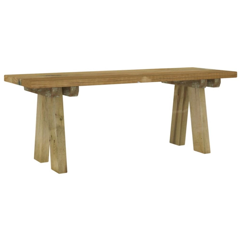 vidaXL Bancă de grădină, 110 cm, lemn masiv de pin impregnat