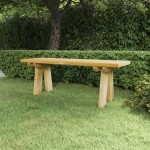vidaXL Bancă de grădină, 110 cm, lemn masiv de pin impregnat vidaXL Bancă de grădină, 110 cm, lemn masiv de pin impregnat