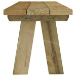 vidaXL Bancă de grădină, 110 cm, lemn masiv de pin impregnat vidaXL Bancă de grădină, 110 cm, lemn masiv de pin impregnat