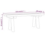 vidaXL Bancă de grădină, 110 cm, lemn masiv de pin impregnat vidaXL Bancă de grădină, 110 cm, lemn masiv de pin impregnat