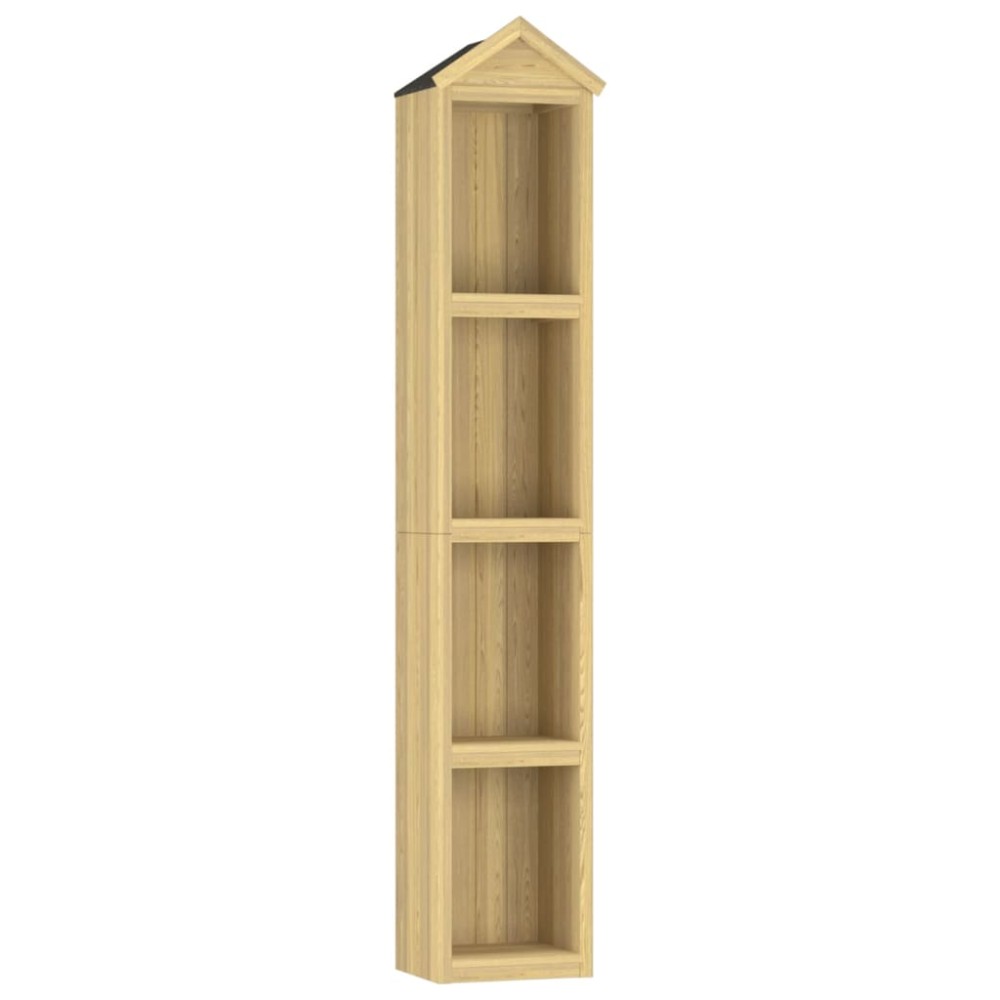 vidaXL Magazie unelte de grădină, 40x33x222 cm, lemn de pin tratat