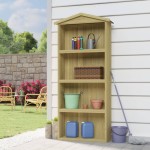 vidaXL Magazie unelte de grădină, 87x33x222 cm, lemn de pin tratat vidaXL Magazie unelte de grădină, 87x33x222 cm, lemn de pin tratat
