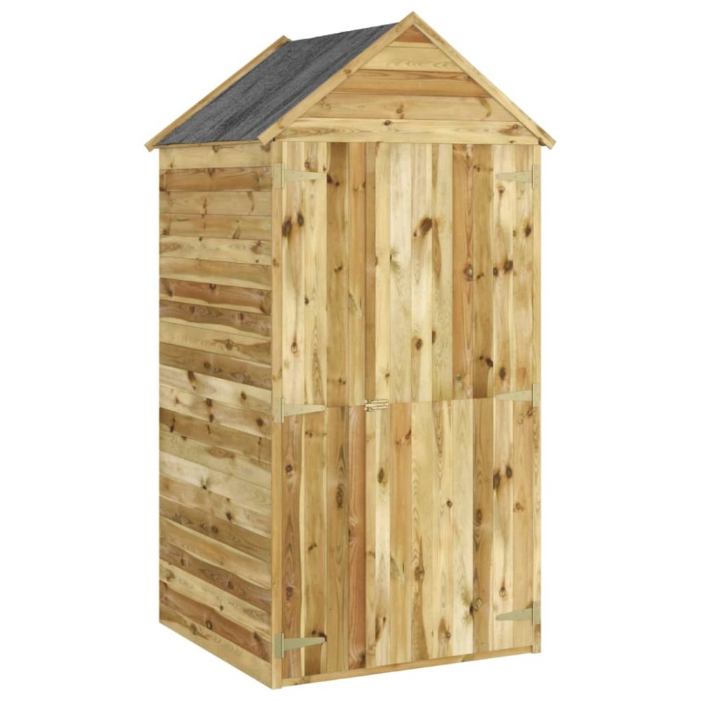 vidaXL Magazie unelte de grădină cu ușă 107x107x220 cm lemn pin tratat