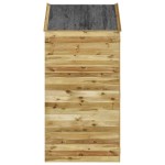 vidaXL Magazie unelte de grădină cu ușă 107x107x220 cm lemn pin tratat vidaXL Magazie unelte de grădină cu ușă 107x107x220 cm lemn pin tratat