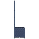 vidaXL Jardinieră de grădină cu spalier,albastru gri, 40x40x136 cm, PP