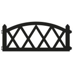 vidaXL Borduri de gazon, 17 buc., negru, 10 m, PP