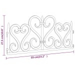 vidaXL Borduri de gazon, 17 buc., negru, 10 m, PP vidaXL Borduri de gazon, 17 buc., negru, 10 m, PP
