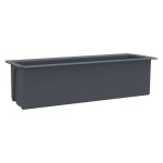 vidaXL Cutii de flori pentru europaleți 12 buc. gri 36x13,5x9,5 cm PP