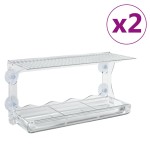 vidaXL Hrănitoare păsări pentru fereastră 2 buc. 30x12x15 cm acril vidaXL Hrănitoare păsări pentru fereastră 2 buc. 30x12x15 cm acril