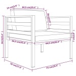 vidaXL Canapele de o persoană, cu perne, 2 buc., antracit, aluminiu vidaXL Canapele de o persoană, cu perne, 2 buc., antracit, aluminiu