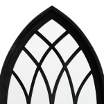 vidaXL Oglindă de grădină, negru, 70x30 cm, fier, uz exterior vidaXL Oglindă de grădină, negru, 70x30 cm, fier, uz exterior