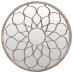 vidaXL Oglindă de grădină rotundă, nisipiu, 40x3 cm, fier, uz exterior vidaXL Oglindă de grădină rotundă, nisipiu, 40x3 cm, fier, uz exterior