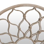 vidaXL Oglindă de grădină rotundă, nisipiu, 40x3 cm, fier, uz exterior vidaXL Oglindă de grădină rotundă, nisipiu, 40x3 cm, fier, uz exterior