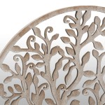 vidaXL Oglindă grădină,rotund, nisipiu, 40x2,5 cm, fier, uz exterior vidaXL Oglindă grădină,rotund, nisipiu, 40x2,5 cm, fier, uz exterior