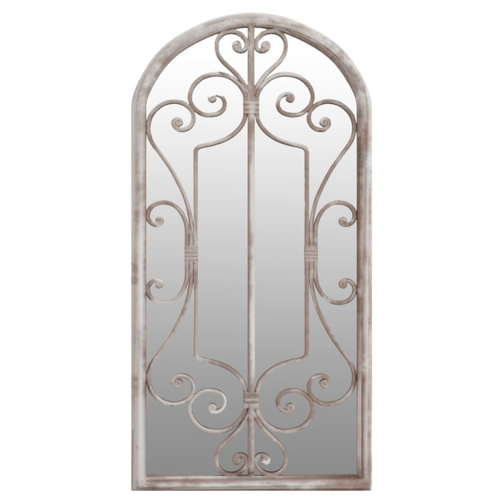 vidaXL Oglindă de grădină, nisipiu, 70x30 cm, fier, uz exterior