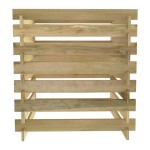 vidaXL Compostor de grădină din șipci, 90x90x90 cm, lemn de pin tratat vidaXL Compostor de grădină din șipci, 90x90x90 cm, lemn de pin tratat