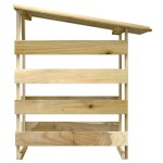 vidaXL Pergolă cu acoperiș, 100x90x100 cm, lemn de pin tratat vidaXL Pergolă cu acoperiș, 100x90x100 cm, lemn de pin tratat