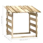 vidaXL Pergolă cu acoperiș, 100x90x100 cm, lemn de pin tratat vidaXL Pergolă cu acoperiș, 100x90x100 cm, lemn de pin tratat
