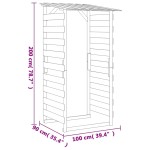 vidaXL Pergolă cu acoperiș, 100x90x200 cm, lemn de pin tratat vidaXL Pergolă cu acoperiș, 100x90x200 cm, lemn de pin tratat
