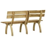 vidaXL Bancă de grădină, 160 cm, lemn de pin tratat vidaXL Bancă de grădină, 160 cm, lemn de pin tratat