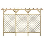 vidaXL Gard de grădină cu zăbrele&pergolă 300x50x200cm lemn pin tratat vidaXL Gard de grădină cu zăbrele&pergolă 300x50x200cm lemn pin tratat