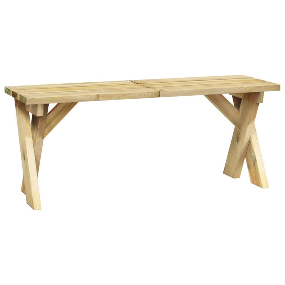 vidaXL Bancă de grădină, 110 cm, lemn de pin tratat