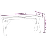 vidaXL Bancă de grădină, 110 cm, lemn de pin tratat vidaXL Bancă de grădină, 110 cm, lemn de pin tratat